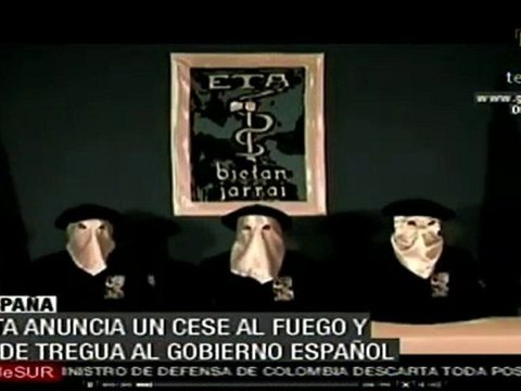Anuncia ETA alto al fuego