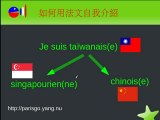 Cours de Français en Chinois pour se présenter