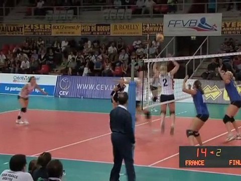 VOLLEY-BALL 2° SET FRANCE FINLANDE FÉMININES