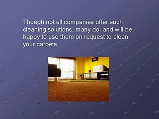 Are There Carpet Cleaning Supplies That Are Safe