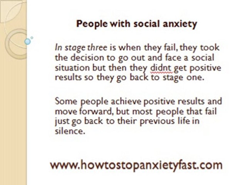 People with social anxiety