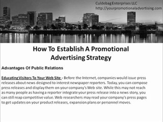Establish A Promotional Advertising Strategy - #6