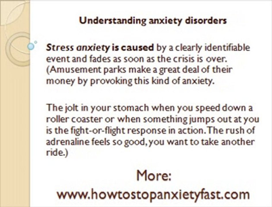 Understanding anxiety disorders