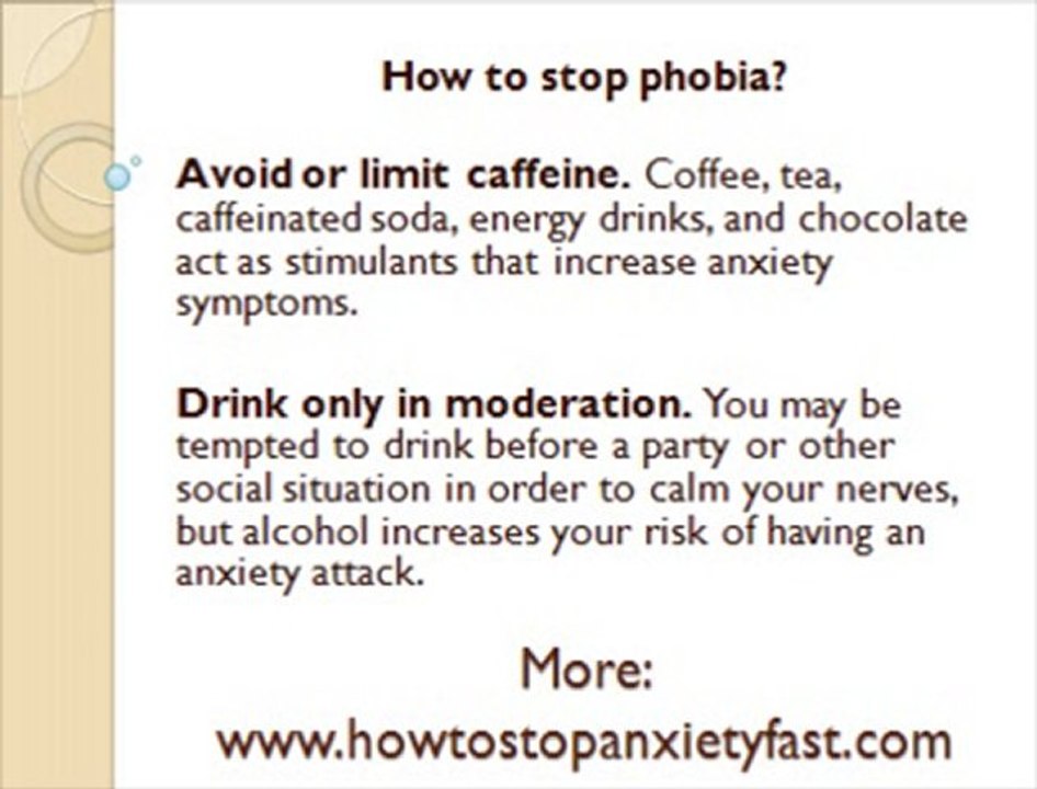 How to stop phobia