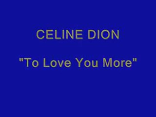 Celine Dion-To Love You More (iPhone & iPod)