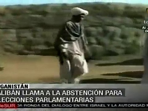 Talibanes llaman a la abstención para elecciones parlamenta