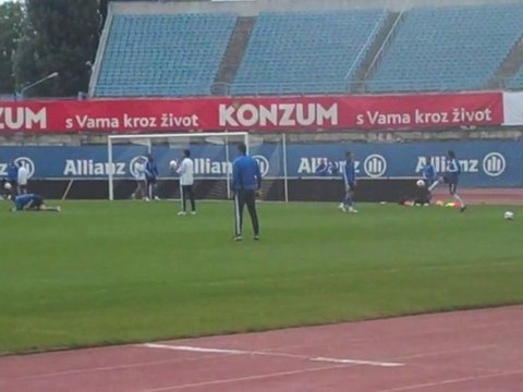 Προπόνηση εθνικής στο Ζάγκρεμπ