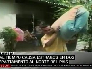 Video herunterladen: Mal tiempo causa estragos en el norte de Colombia