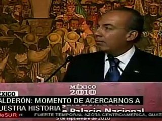 Felipe Calderón inauguro la galería del Palacio Nacional c