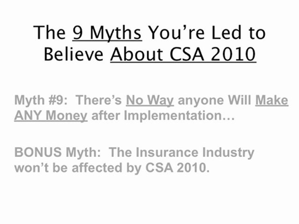 csa 2010, csa2010, csa 2010 basics, csa 2010 help