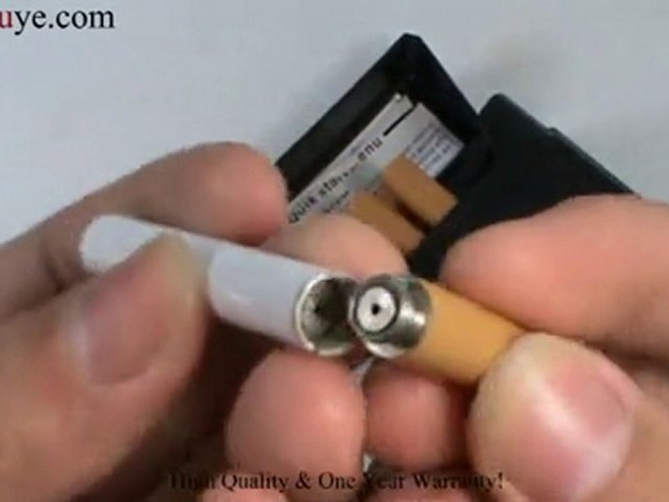 Electronic Cigarette with 6pcs Atomized Cartridges Black