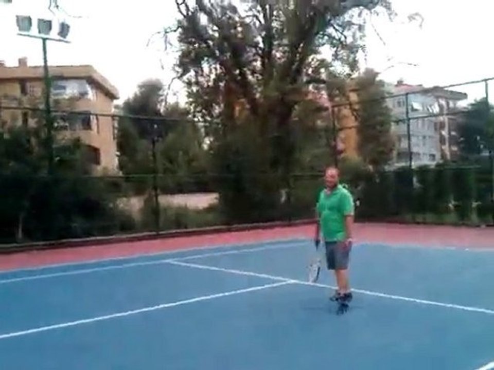 me playing tennis