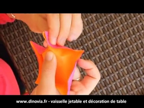Origami pour une décoration de table mariage - dinovia.fr