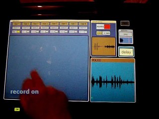 Multitouch gesture recognition in Sensomusic Usine