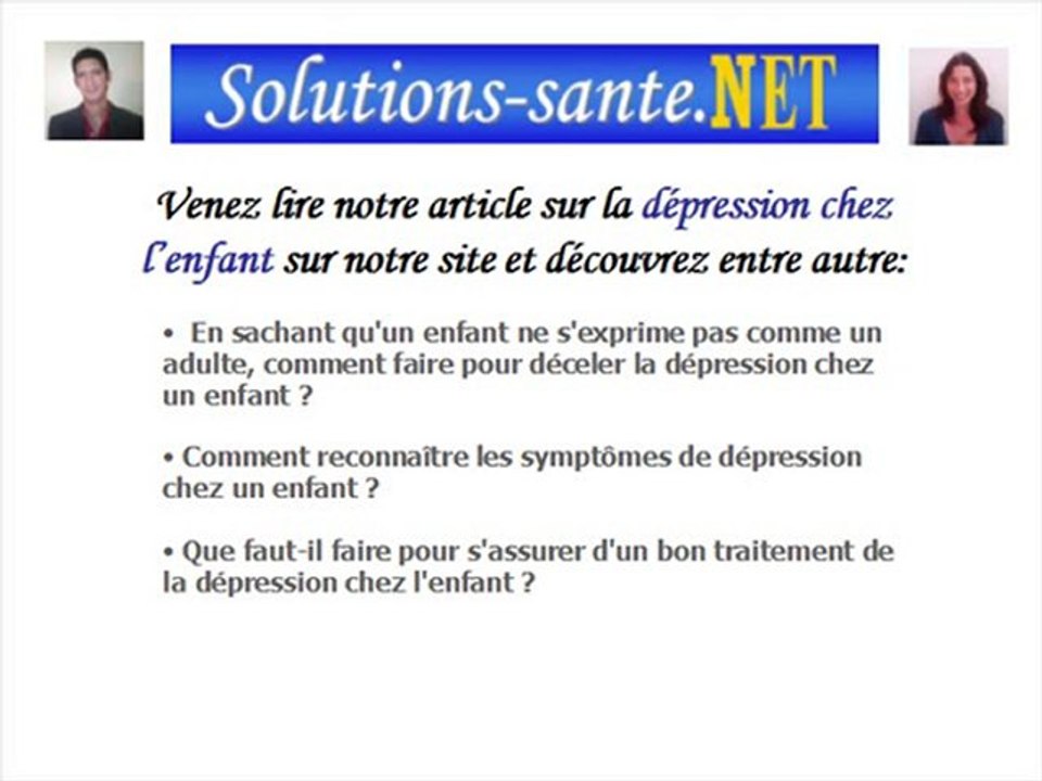 La dépression nerveuse chez l'enfant, la soigner, la guérir.
