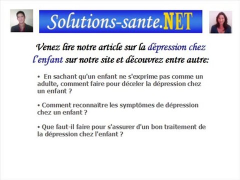 La dépression nerveuse chez l'enfant, la soigner, la guérir.