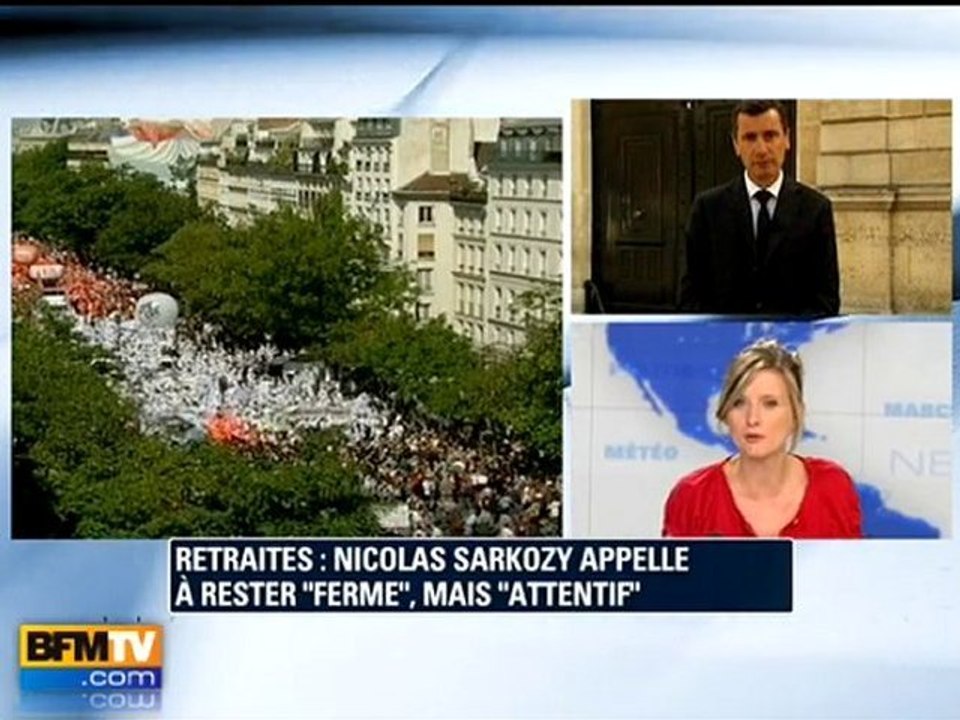 Retraites : Sarkozy souhaite être "ferme"