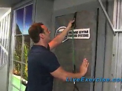 Resistance Bands Isometric Chest Triceps Workout