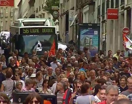 Manifestation contre la réforme des retraites à Nantes