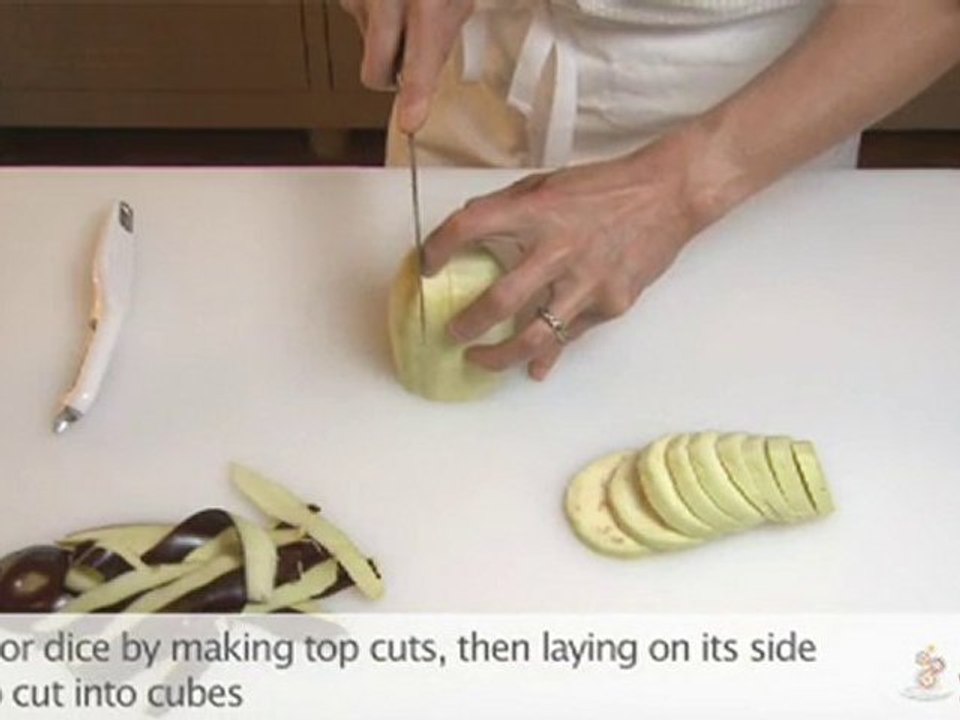How to Peel and Cut an Eggplant