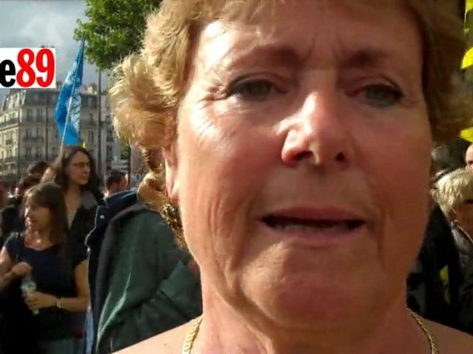 Retraites : manifestante pour un "régime unique"