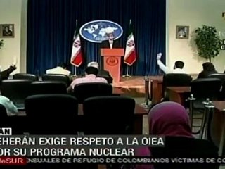 Teherán exige respeto a la OIEA por su programa nuclear