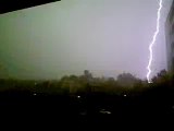 Orage Violent, la foudre tombe Drome vigilance Orage