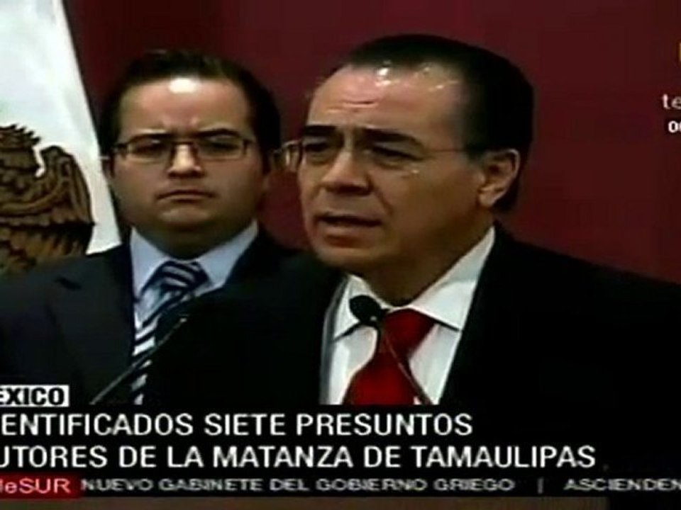 Identificados 7 presuntos autores de la matanza de Tamaulipa