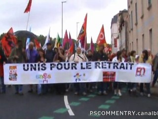 Manifestation contre la réforme des retraites à Montluçon