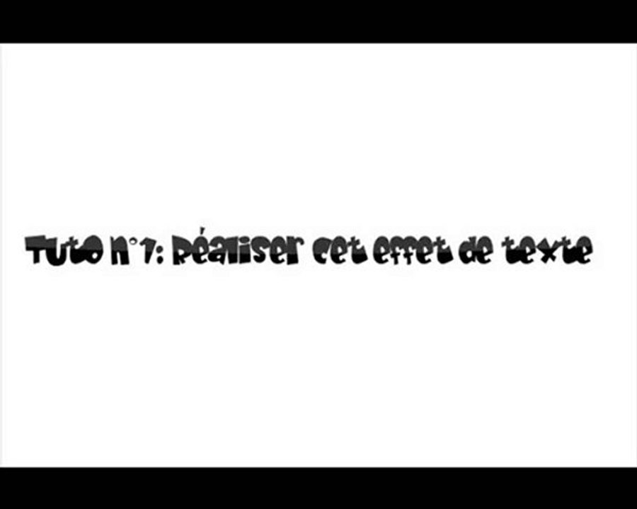 Tuto Gimp n°1: Effet de surbrillance sur un texte