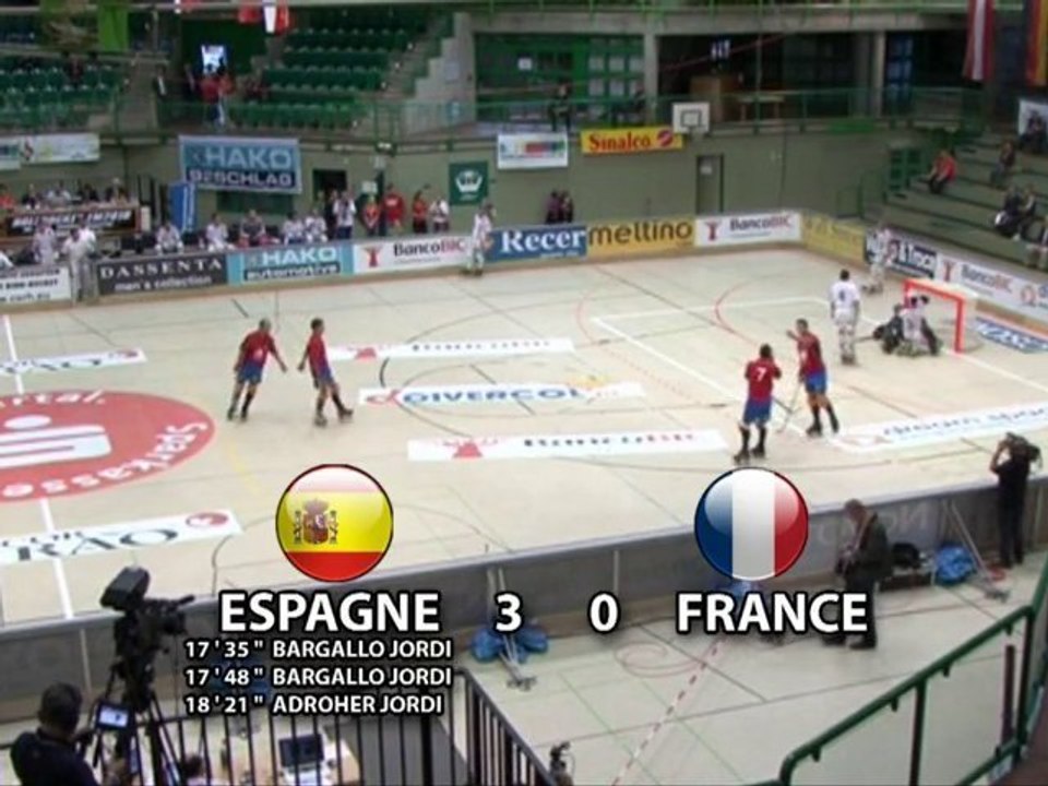 RINK HOCKEY - CHAMPIONNAT D'EUROPE : ESPAGNE / FRANCE