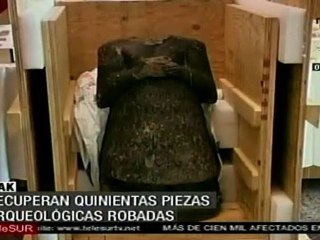 Recuperan 500 piezas arqueológicas robadas