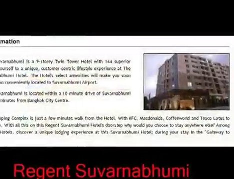 Airport Hotels Bangkok Travel Service - Suvarnabhumi Airport