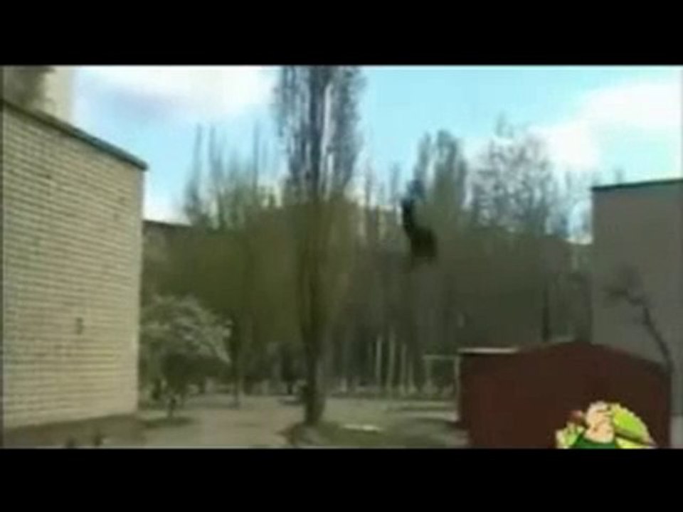 Parkour jump fail