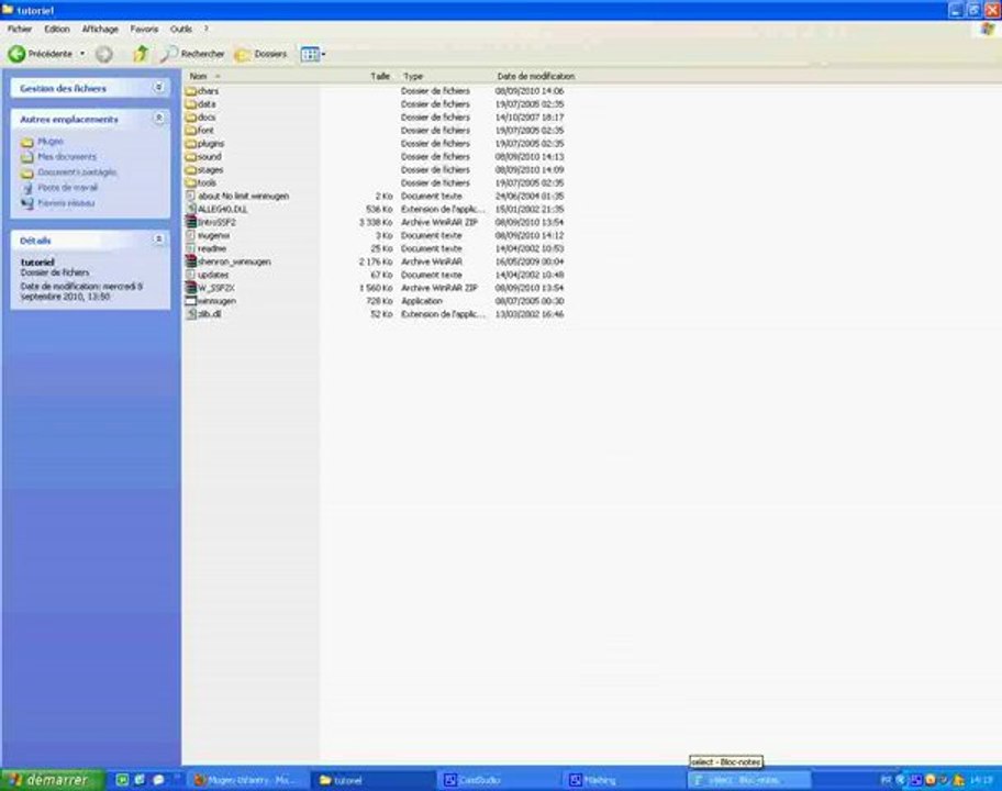 Tutoriel M.U.G.E.N. n°1: Instalation