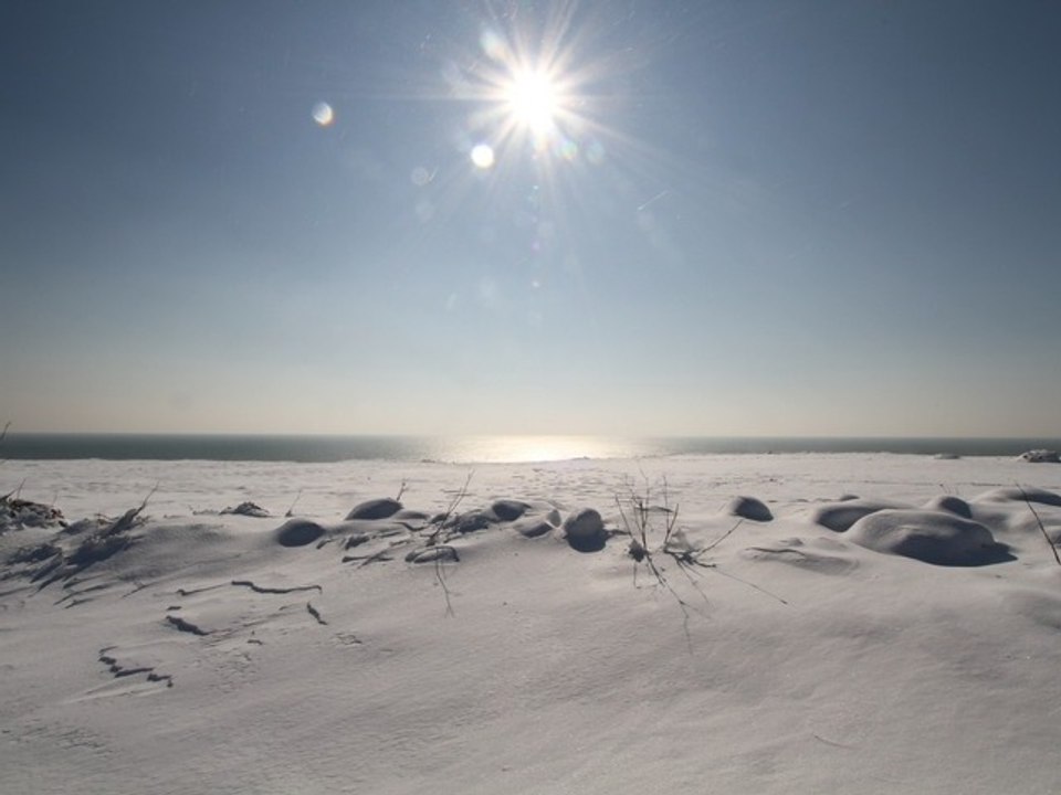 tempête de neige à Leucate