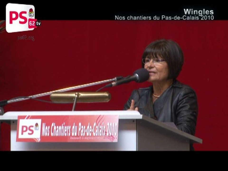 INTERVENTION DE CATHERINE GENISSON - 1ere SECRETAIRE PS 62