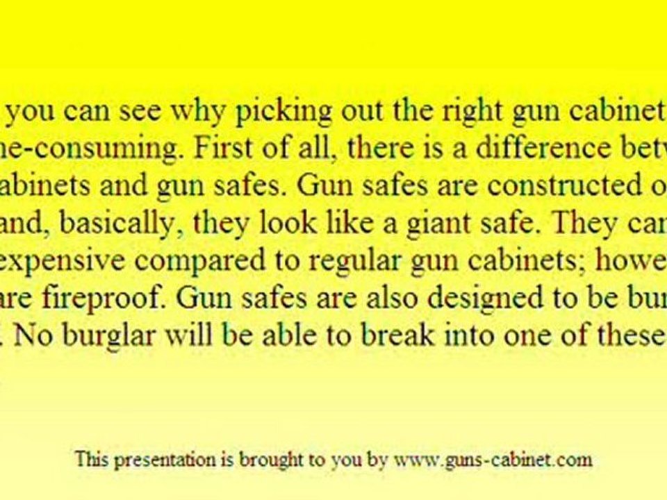 Gun Cabinets - Shopping for Your Wood Gun Cabinets