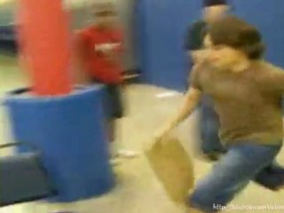 Cardboard Skating Fail