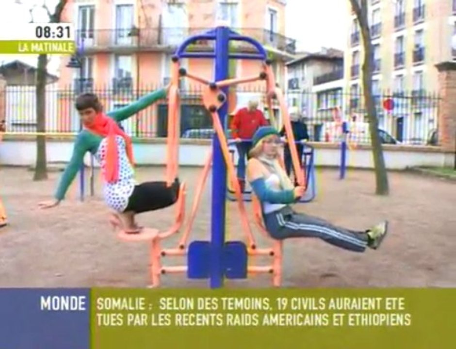 Reportage body boomers sur C+ - Body Boomers - Fitness plein air