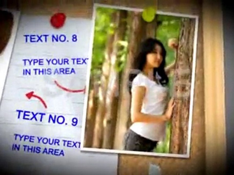 After Effects template Memoboard sample