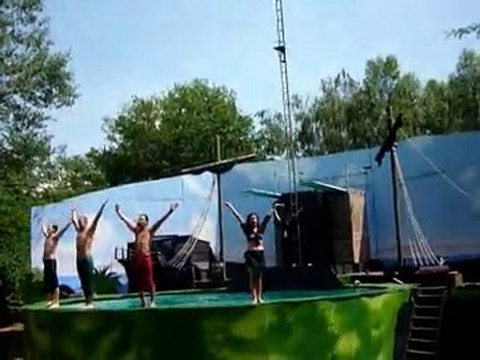 Parc Walygator - fin du spectacle des plongeurs de l'extreme