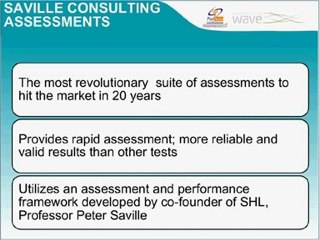 Saville Consulting Wave Personality Assessment