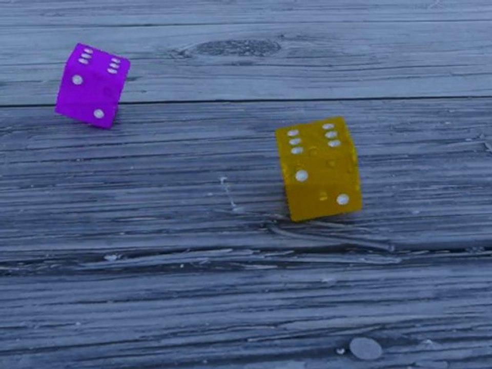 Dés qui roulent