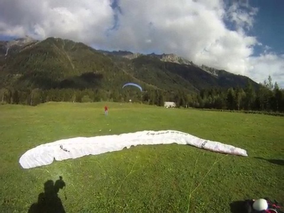 Premier atterro de Sandrine, à Chamonix Mont Blanc