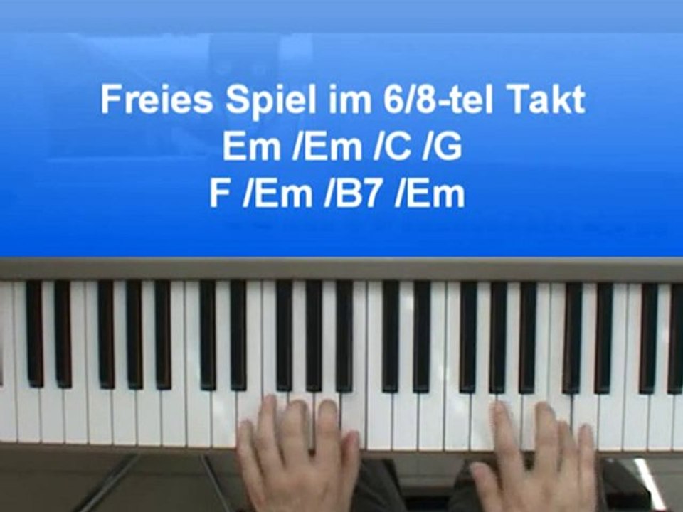Klavier spielen Serie Moldau Teil 9 von 11