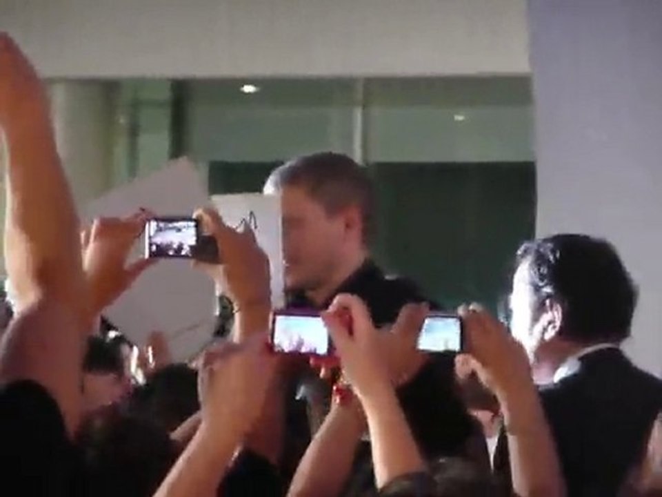 Wentworth Miller at the RE Afterlife Premiere with Fans