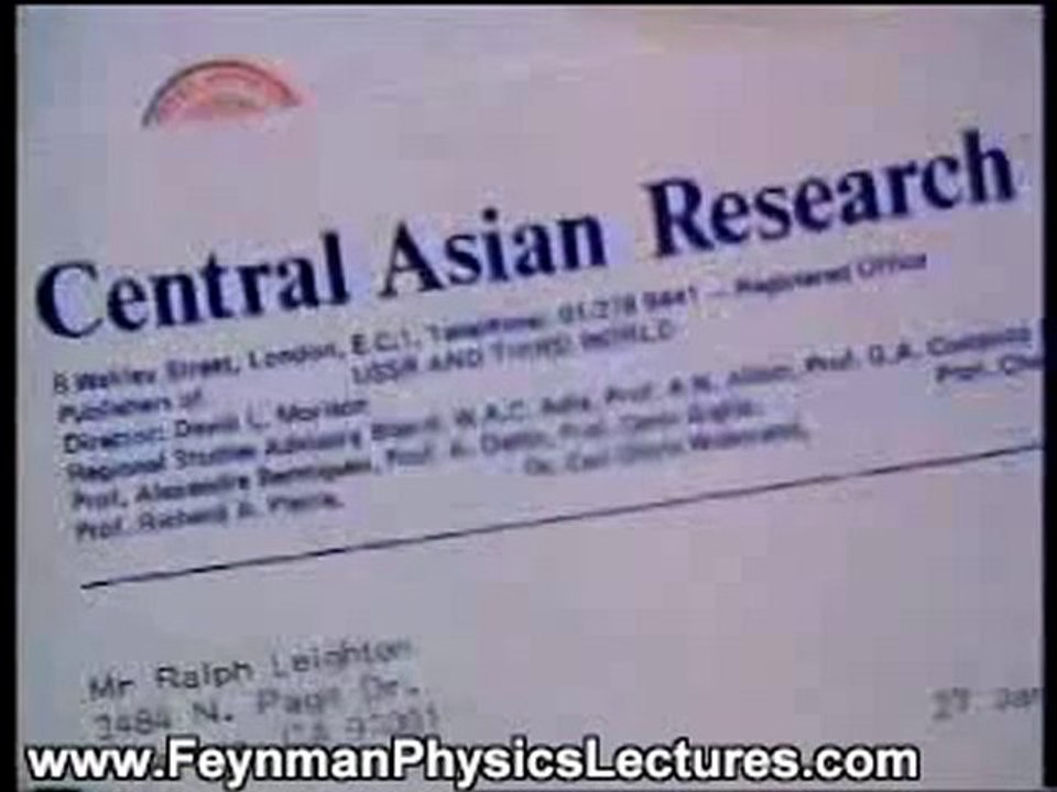 Feynman Physics Lectures: Quest for Tannu Tuva (Part 2/5)