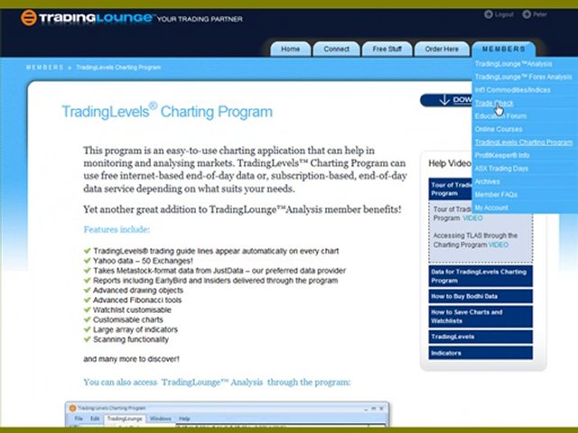 Trading Lounge Website Tour