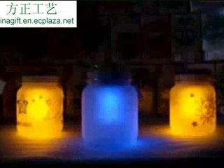 Vibrant Sun Jar with Colorful Drawing Pattern – Perfect for Night & Garden Decor 🌟